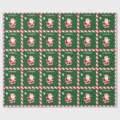 Personalisiertes Squash Player Holiday-Geschenk Geschenkpapier (Flach)