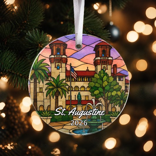 Personalisiertes St. Augustine-Acrylabzeichen, Cus Ornament