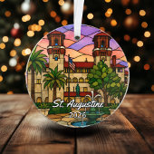 Personalisiertes St. Augustine-Acrylabzeichen, Cus Ornament