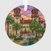 Personalisiertes St. Augustine-Acrylabzeichen, Cus Ornament (Rückseite)