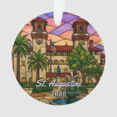 Personalisiertes St. Augustine-Acrylabzeichen, Cus Ornament (Vorderseite)