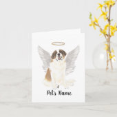 Personalisiertes St. Bernard-Beileid Karte (Gelbe Blume)