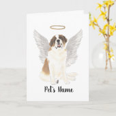 Personalisiertes St. Bernard-Beileid Karte (Gelbe Blume)