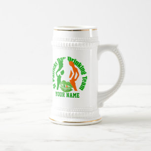 Personalisiertes St. Patrick-Trinkerteam Bierglas