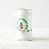 Personalisiertes St. Patrick-Trinkerteam Bierglas (Vorderseite Links)