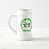 Personalisiertes St. Patrick-Trinkerteam Bierglas (Links)