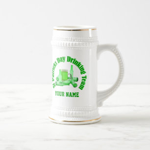 Personalisiertes St. Patrick-Trinkerteam Bierglas