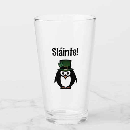 Personalisiertes St Patrick's Day Bierglas Glas (Vorderseite)