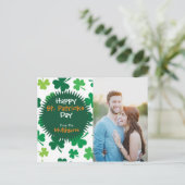 Personalisiertes St. Patricks Day Foto Postkarte (Stehend Vorderseite)