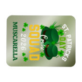 Personalisiertes St. Patrick's Day Kreuzfahrt-Squa Magnet (Horizontal)