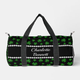 Personalisiertes St. Patrick's Day Shamrock mit Pe Duffle Bag