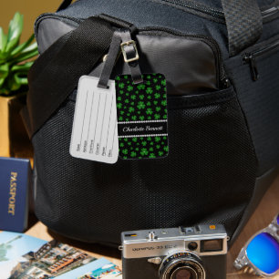 Personalisiertes St. Patrick's Day Shamrock mit Pe Gepäckanhänger