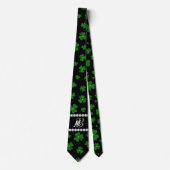 Personalisiertes St. Patrick's Day Shamrock mit Pe Krawatte (Vorderseite)