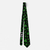 Personalisiertes St. Patrick's Day Shamrock mit Pe Krawatte (Rückseite)