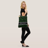Personalisiertes St. Patrick's Day Shamrock mit Pe Tasche (Am Model)