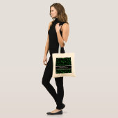 Personalisiertes St. Patrick's Day Shamrock mit Pe Tragetasche (Vorderseite (Model))