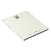 Personalisiertes St. Patrick's Namen-Monogramm Notizblock (angewinkelt)