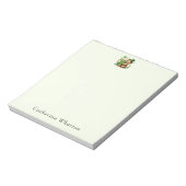 Personalisiertes St. Patrick's Namen-Monogramm Notizblock (Rotiert)