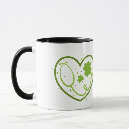 Personalisiertes St. Patty's Day-Geschenk Tasse (Links)