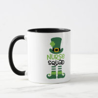 Personalisiertes St. Patty's Day Nurse Squad Gesch
