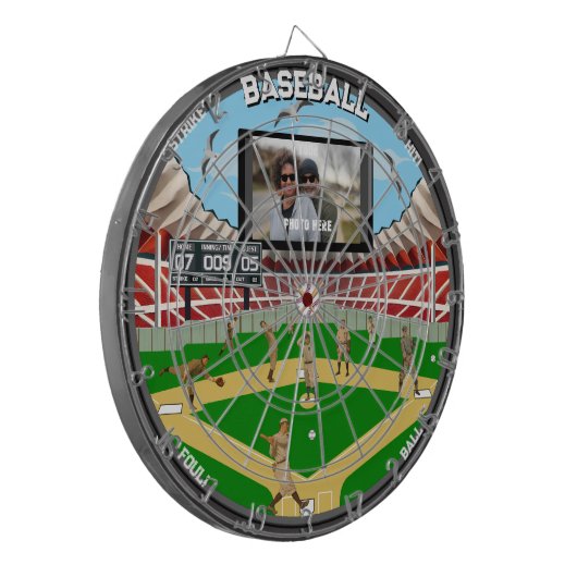 Personalisiertes Stadion Dartscheibe (Vorderseite Links)