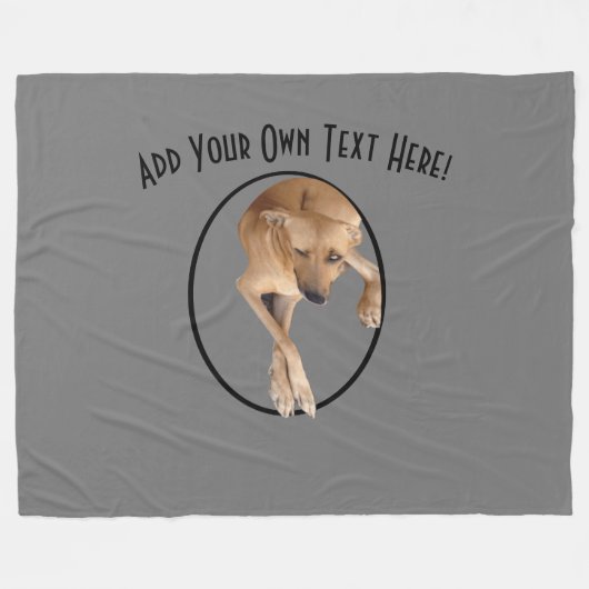 Personalisiertes Stadionwurzel Fleecedecke (Vorderseite (Horizontal))