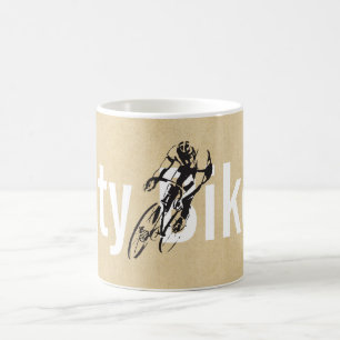 Personalisiertes Stadt-Fahrrad-Geschäft Kaffeetasse