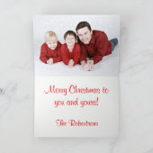 Personalisiertes Städtchen Straße Weihnachten (Innenseite)