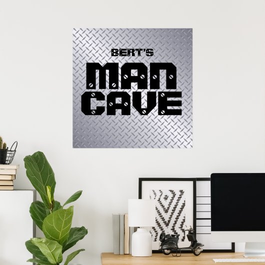 Personalisiertes Stahlkarton-Höhlenposter Poster (Heimbüro)