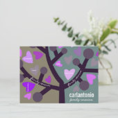 Personalisiertes Stammbaum-u. Einladung (Stehend Vorderseite)