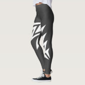 Personalisiertes Stammesstern-Design Charcolgrau Leggings (Links)