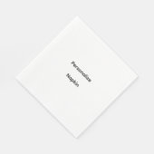 Personalisiertes Standard-Mittagessen Serviette (Ecke)