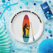 Personalisiertes Standup-Paddelbrett Pappteller (Party)