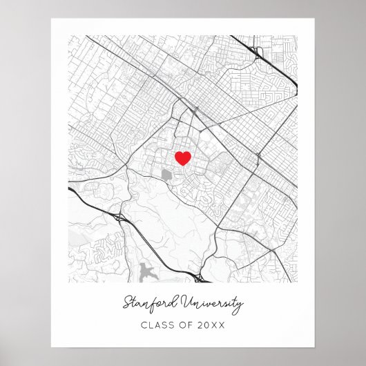 Personalisiertes Stanford University Poster (Vorne)