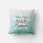 Personalisiertes Starfish Beach House Kissen (Vorderseite)