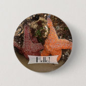 Personalisiertes Starfish/Sea-Star-Foto 3 Button (Vorderseite)