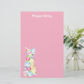 Personalisiertes Stationieren mit Blumenverschiebu (Stehend Vorderseite)