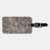Personalisiertes Steinmuster Gepäckanhänger (Vorderseite horizontal)