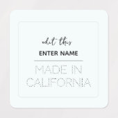 personalisiertes Stepplabel Etiketten (Design 1)