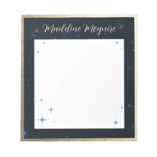 Personalisiertes Sternenhimmel-Notizbuch Notizblock