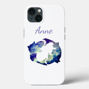 Personalisiertes Sternzeichen Fische iPhone 13 Hülle