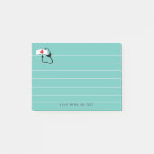 Personalisiertes Stethoskop Medical Post-it Klebezettel (Vorderseite)
