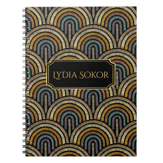 Personalisiertes Stickerei-Notebook Notizblock (Vorderseite)