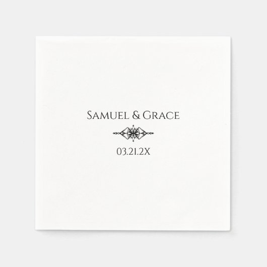 Personalisiertes stilvolles 60-jähriges Diamond-Ju Serviette (Vorderseite)