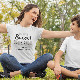 Personalisiertes Stolz Soccer Mom T-Shirt