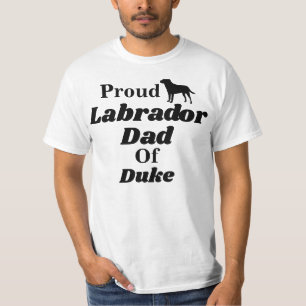 Personalisiertes stolzes Labrador-Vater-T-Shirt T-Shirt