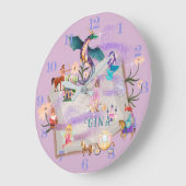 Personalisiertes Story Book Große Wanduhr (Winkel)