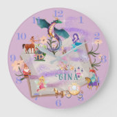 Personalisiertes Story Book Große Wanduhr (Vorderseite)