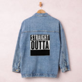 Personalisiertes STRAIGHT OUTTA Custom Jeansjacke (Hangar)