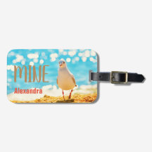 Personalisiertes Strandblau mit Seegras